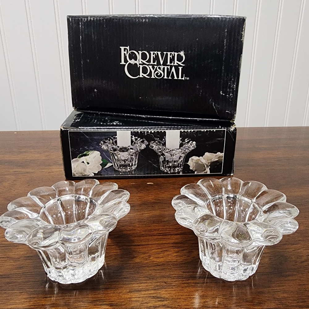 Forever Crystal Candle Holders
